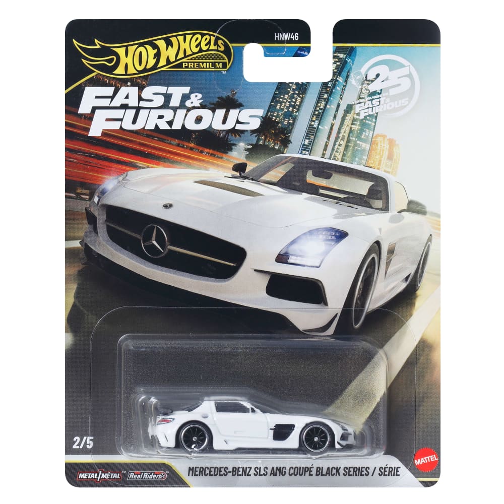 Hot Wheels 1:64 Fast & Furious MERCEDES-BENZ AMG SLS BLACK SERIES 3