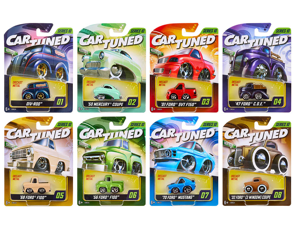 CarTuned 1:64 Series 10 Mainline Assortment of 8 Styles 2026