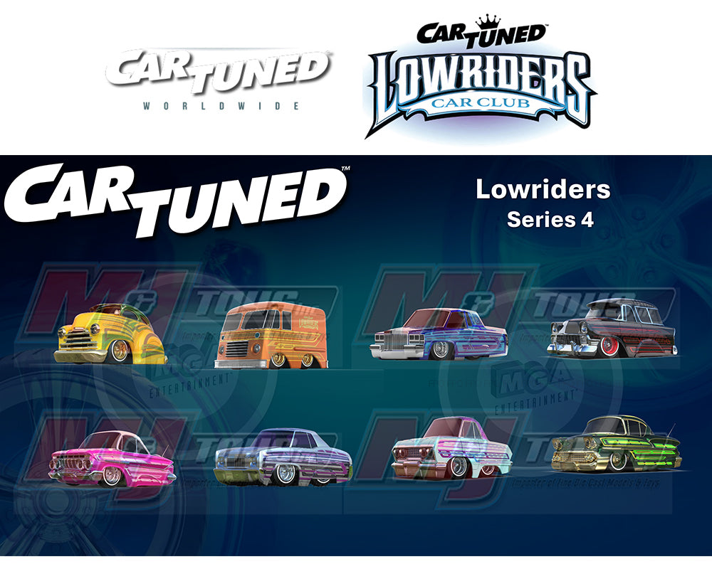CarTuned 1:64 Lowriders SHOW GLOW Series 4 Assortment of 8 Styles 2026