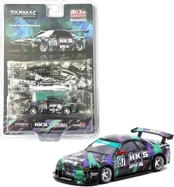 Tarmac Works 1:64 Nissan Skyline (R32) Widebody Jonsibal Designworks & HKS with Card Pack – Blue, Green, Black