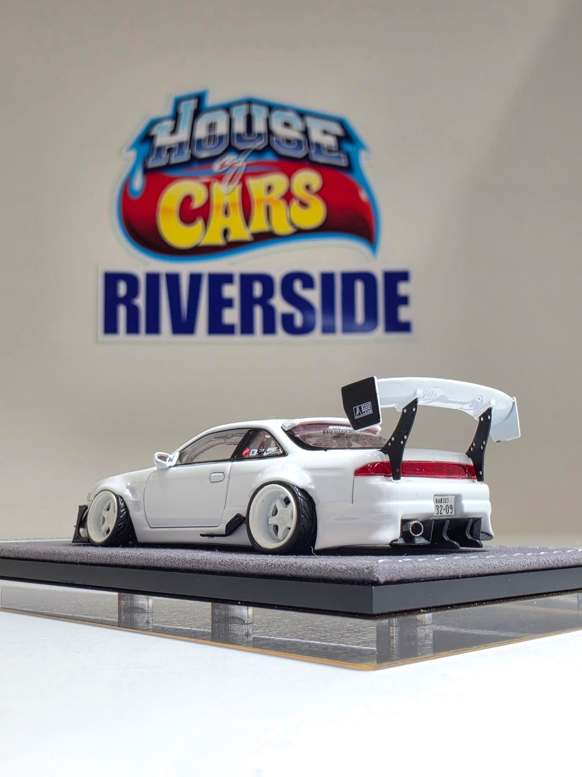 MORTAL Model Nissan Silvia (S14) with GT-Spec body kit-White