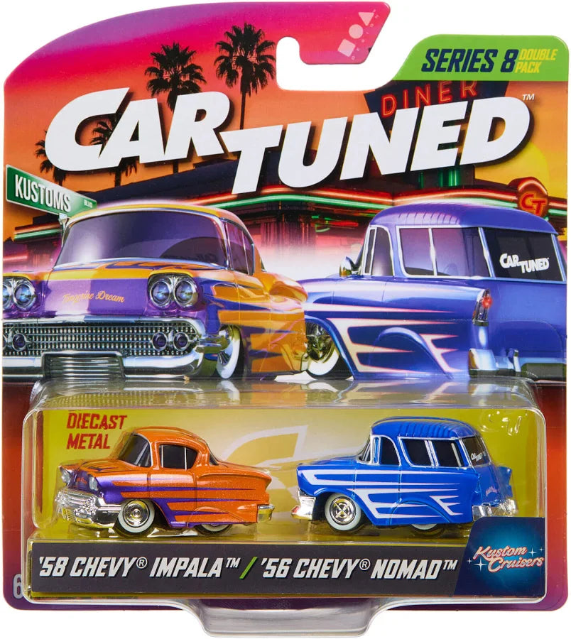 CarTuned 1:64 2-Pack Series 8 “Kustom Cruiser” Assortment